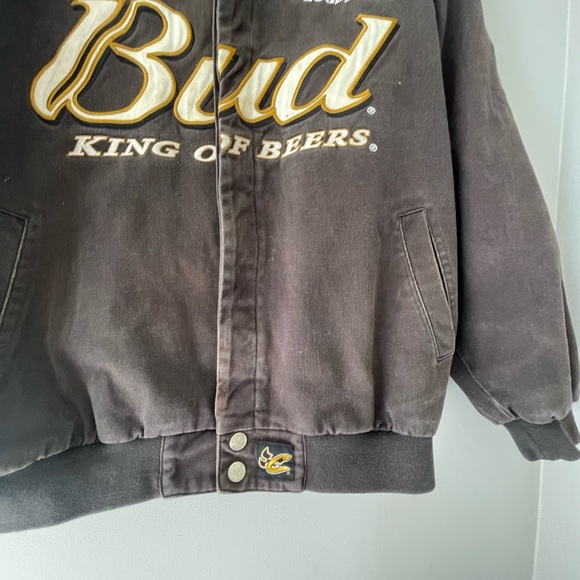 Vintage Budweiser NASCAR Racing Jacket Size XL - Picture 6 of 12